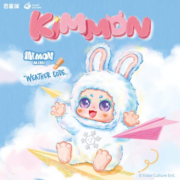 KIMMON ---weather code nini Plush Toy Blind Box，Bunny Plush Dolls，Soft Furry Collectibles，Backpack or clothing decoration，Stuffed Animal